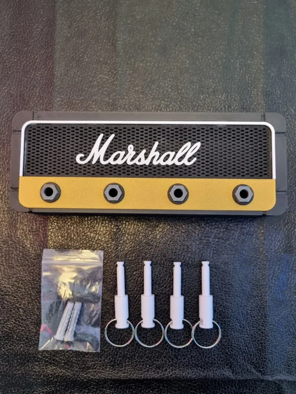 Porta Llaves estilo Marshall + 4 Llaveros